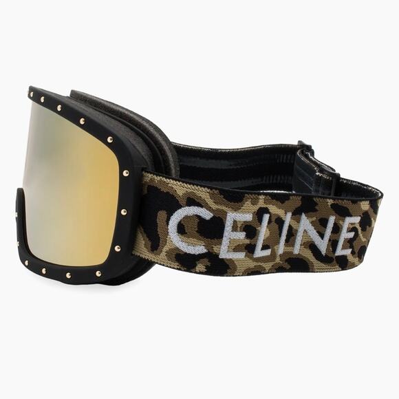 New! Celine Ski Mask C40196U 99C, Gold Mirror, Authentic main image 5